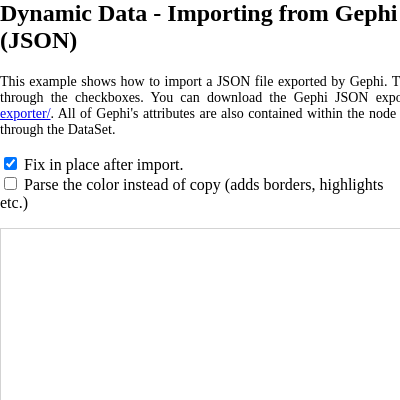 Importing from Gephi (JSON)